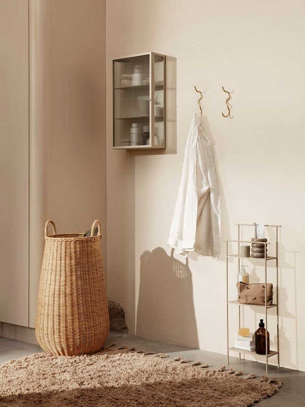 ferm LIVING Amass Long Pile Rug – White Pepper
