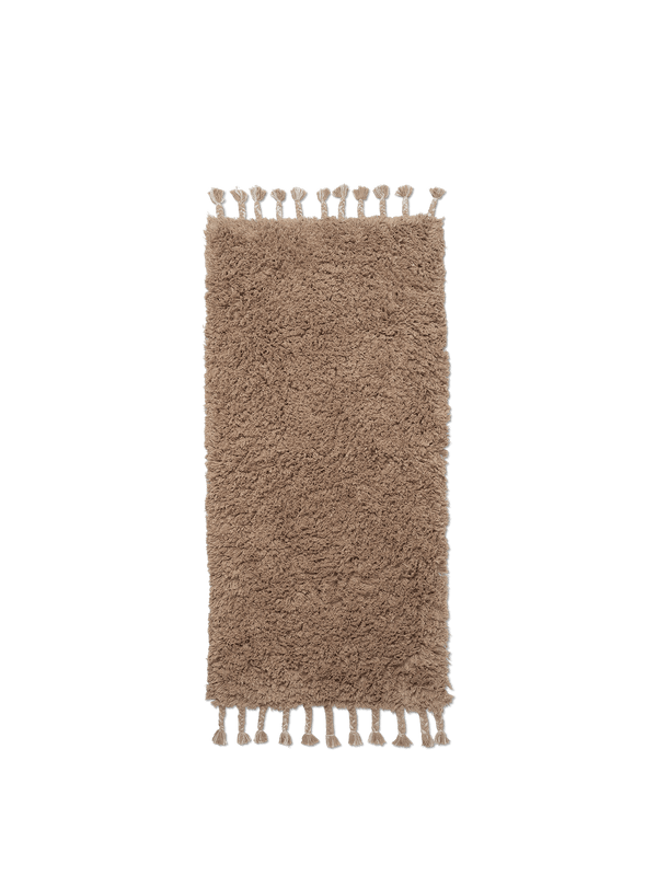 ferm LIVING Amass Long Pile Runner – White Pepper