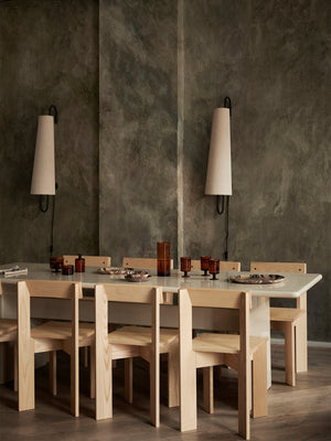 ferm LIVING Ancora Wall Lamp 100 cm – Black / Natural