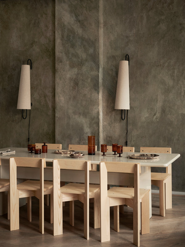 ferm LIVING Ancora Wall Lamp 100 cm – Black / Natural