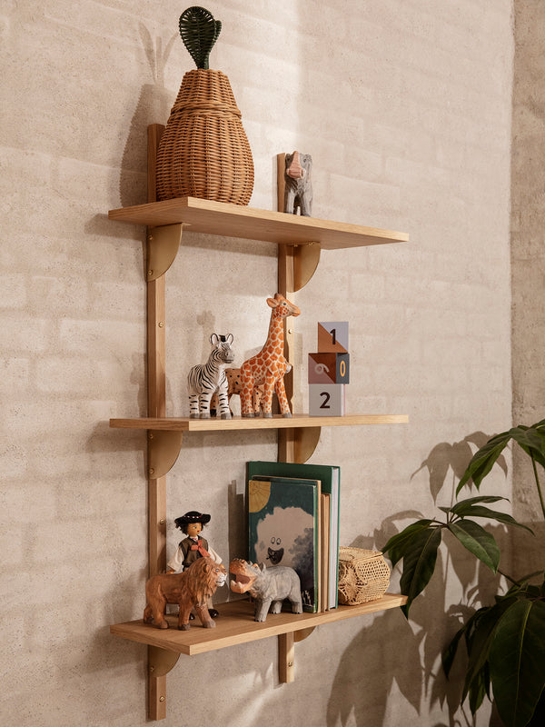 ferm LIVING Animal Hand-carved Giraffe – Warm Brown