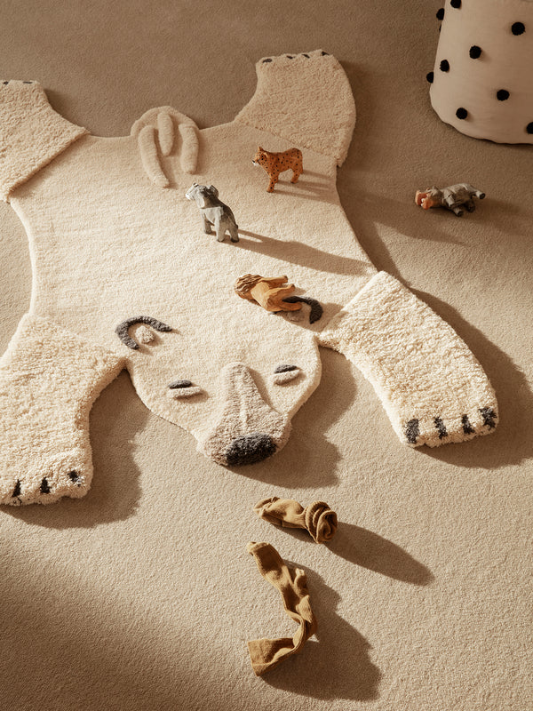 ferm LIVING Animal Tufted Rug – Polar Bear