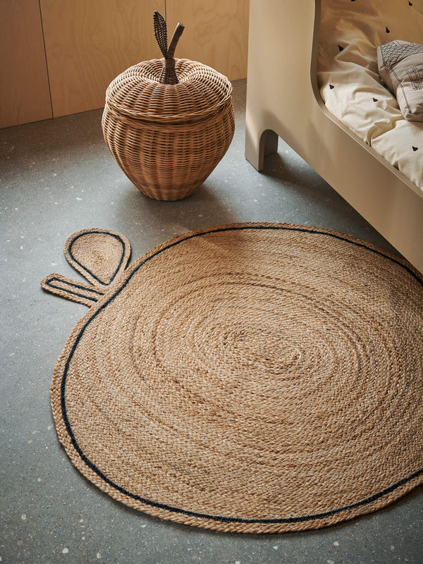 ferm LIVING Apple Braided Jute Rug – Natural