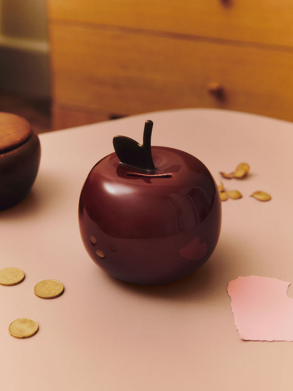 ferm LIVING Apple Money Bank – Deep Red