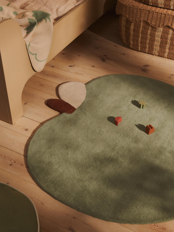 ferm LIVING Apple Tufted Rug – Tea Green