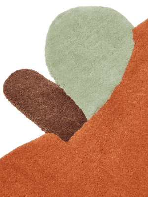 ferm LIVING Apple Tufted Rug – Brown Clay