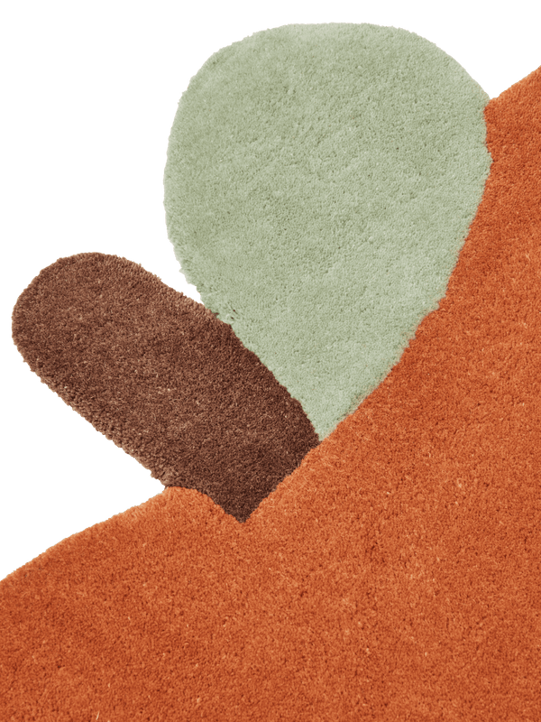 ferm LIVING Apple Tufted Rug – Brown Clay
