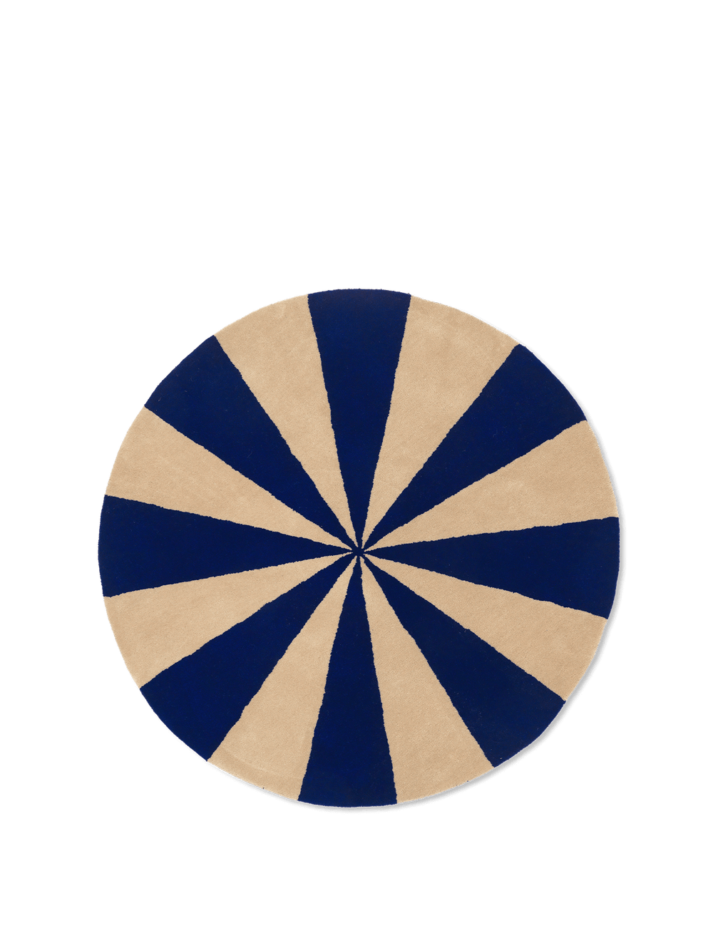 ferm LIVING Arch Tufted Rug Large – Bright Blue / Off-white