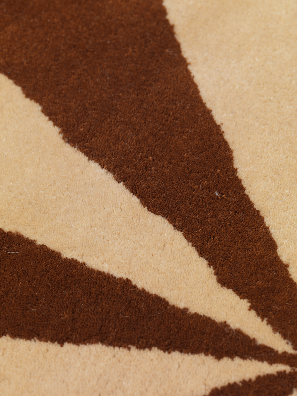 ferm LIVING Arch Tufted Rug Large – Dark Brick / Off-white