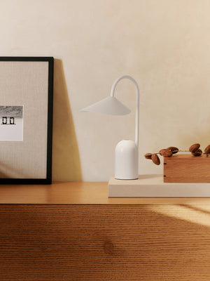 ferm LIVING Arum Portable Lamp – White