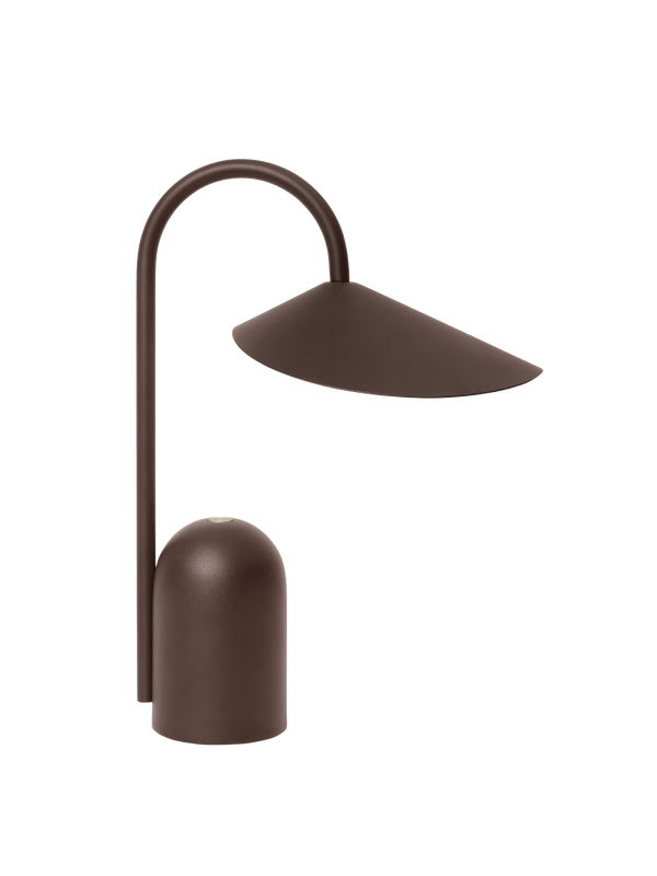 ferm LIVING Arum Portable Lamp – Dark Chocolate