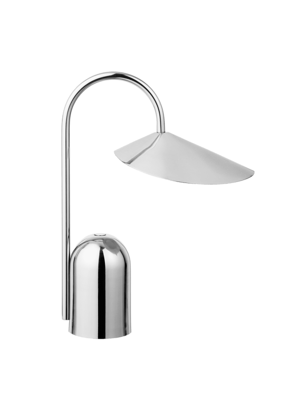 ferm LIVING Arum Portable Lamp – Stainless Steel