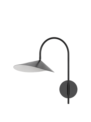 ferm LIVING Arum Swivel Wall Lamp Hardwired – Black