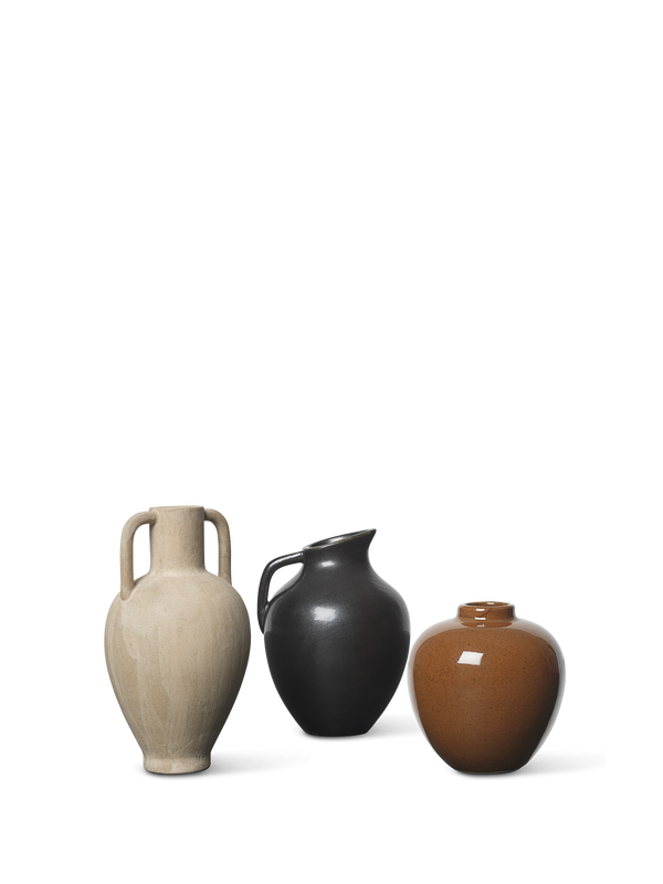 ferm LIVING Ary Mini Vase Medium – Charcoal