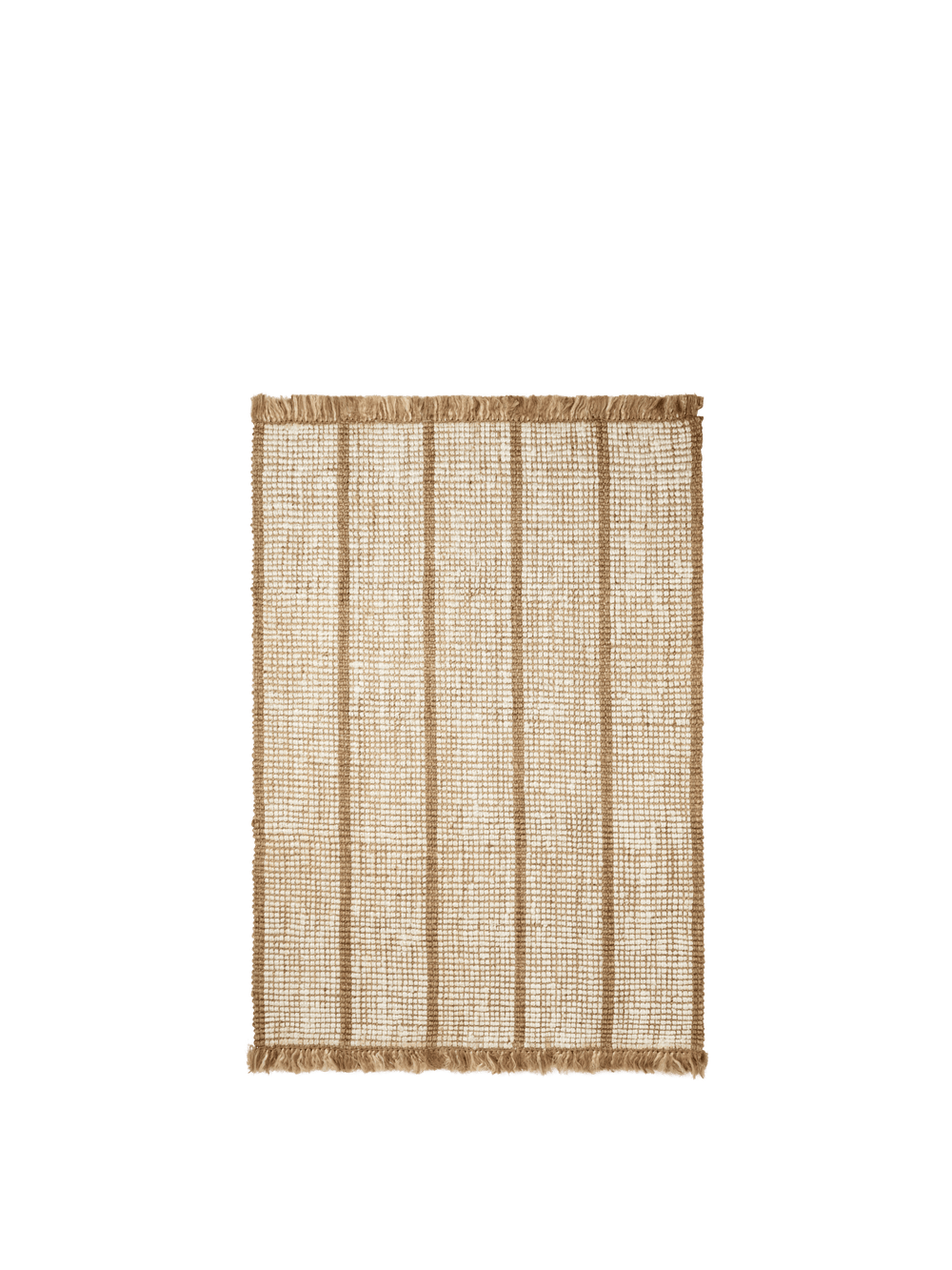 ferm LIVING Athens Stripes Rug 140 x 200 cm – Natural / Off-white