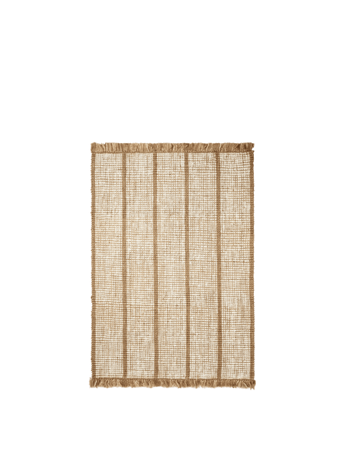 ferm LIVING Athens Stripes Rug 140 x 200 cm – Natural / Off-white