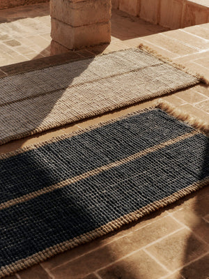 ferm LIVING Athens Stripes Runner 80 x 200 cm – Natural / Off-white