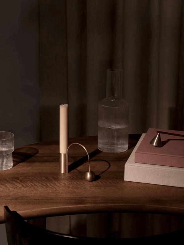 ferm LIVING Balance Candle Holder – Brass