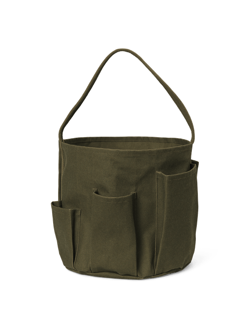 ferm LIVING Bark Garden Bucket Bag – Olive