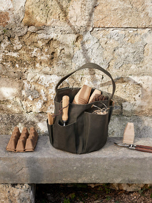 ferm LIVING Bark Garden Bucket Bag – Olive