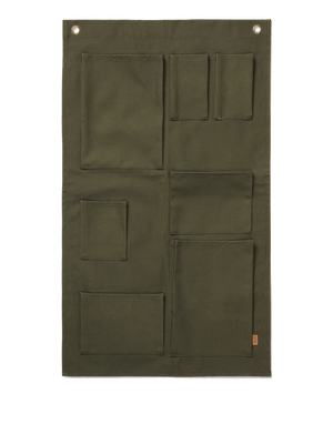 ferm LIVING Bark Garden Wall Storage – Olive
