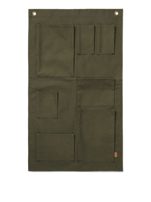 ferm LIVING Bark Garden Wall Storage – Olive