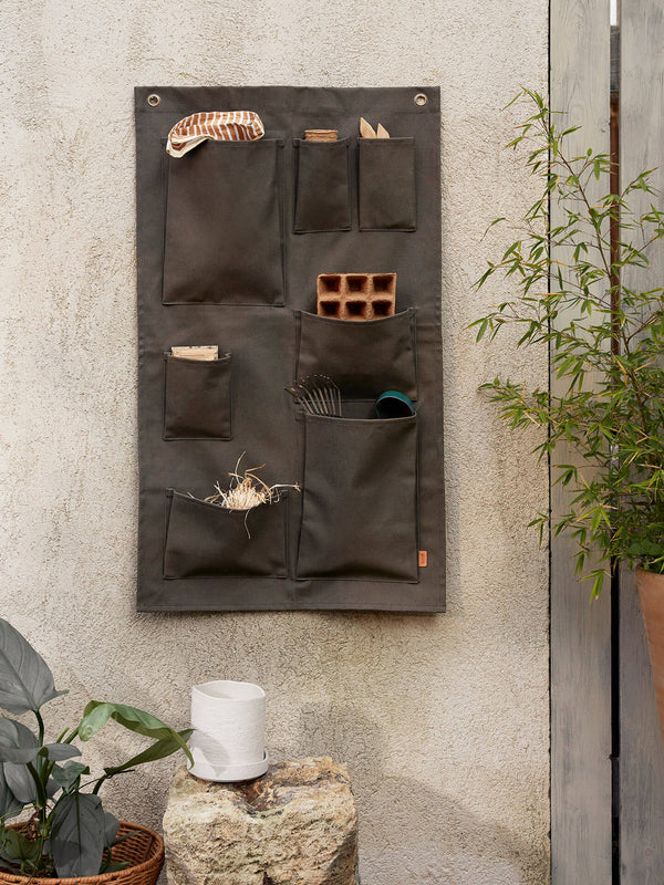 ferm LIVING Bark Garden Wall Storage – Olive