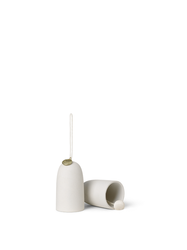 ferm LIVING Bell Ceramic Ornaments – Set of 2
