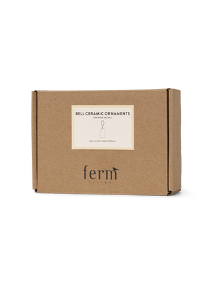 ferm LIVING Bell Ceramic Ornaments – Set of 2