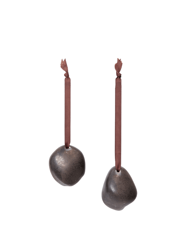 ferm LIVING Bellure Baubles – Set of 2 – Rustic Bronze