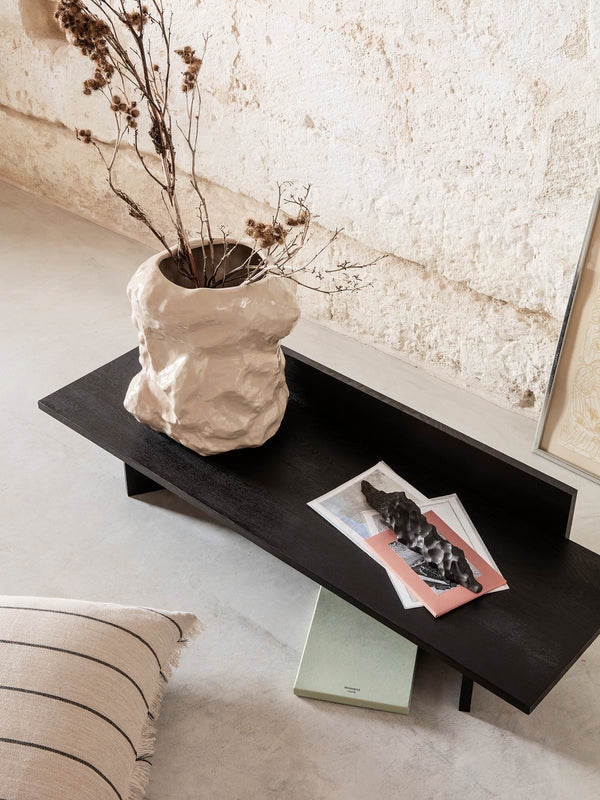 ferm LIVING Berg Ceramic Sculpture Low – Black