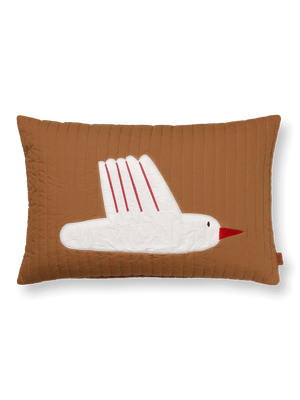 ferm LIVING Bird Quilted Cushion Rectangular – Sugar Kelp