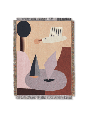 ferm LIVING Bird Tapestry Blanket – Multi