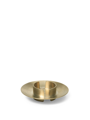 ferm LIVING Block Candle Holder – Brass