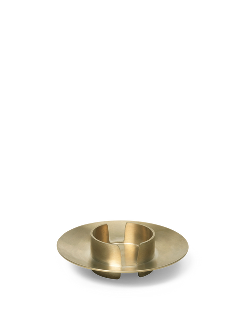 ferm LIVING Block Candle Holder – Brass
