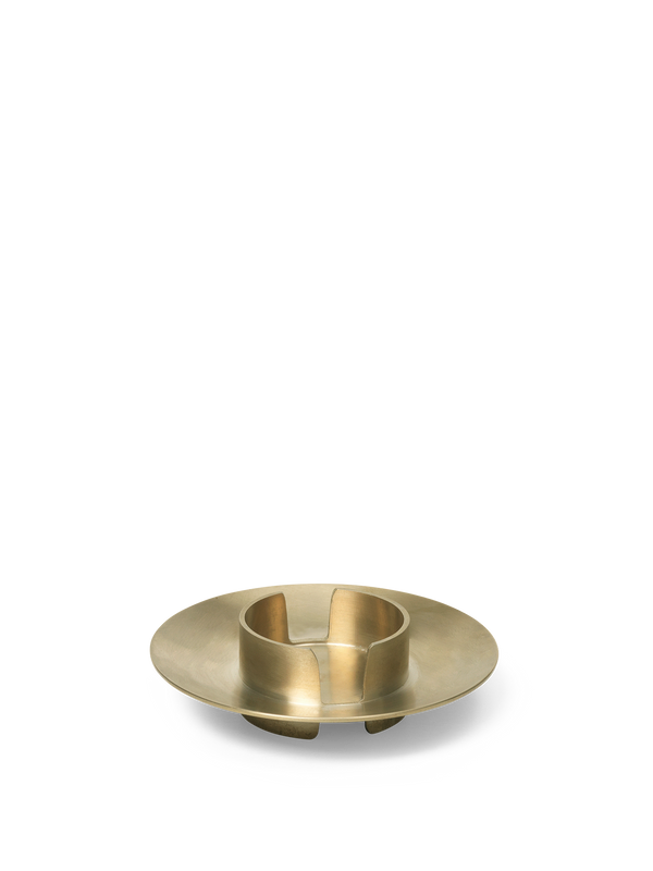 ferm LIVING Block Candle Holder – Brass