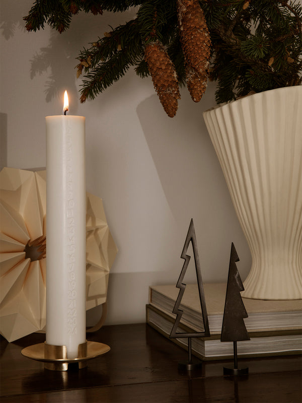 ferm LIVING Block Candle Holder – Brass