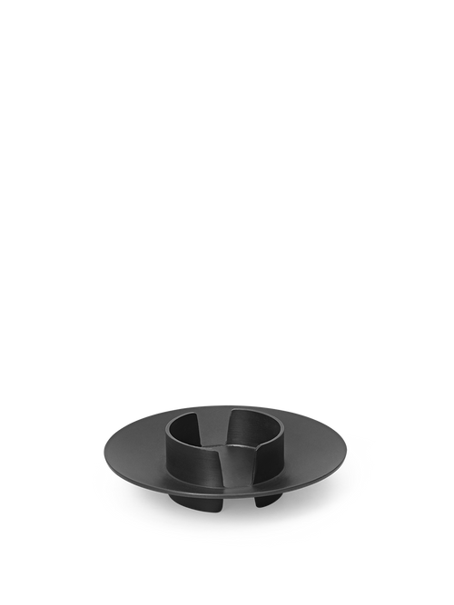 ferm LIVING Block Candle Holder – Black Brass