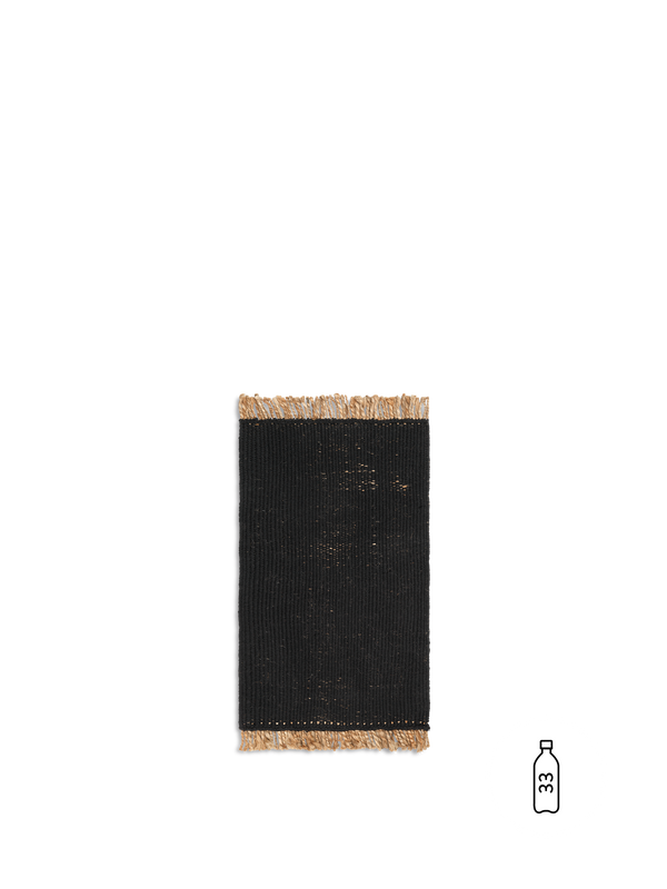 ferm LIVING Block Mat – Black / Natural