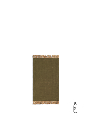 ferm LIVING Block Mat – Olive / Natural