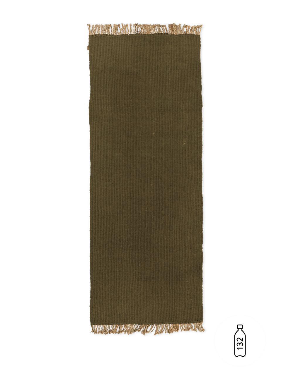 ferm LIVING Block Runner – Olive / Natural