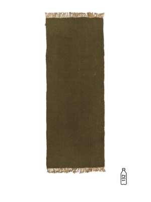 ferm LIVING Block Runner – Olive / Natural