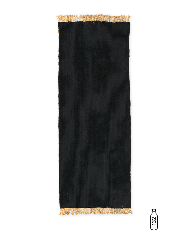 ferm LIVING Block Runner – Black / Natural