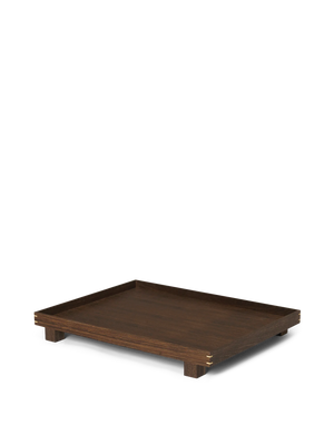ferm LIVING Bon Wooden Tray Large – Smoked Oak