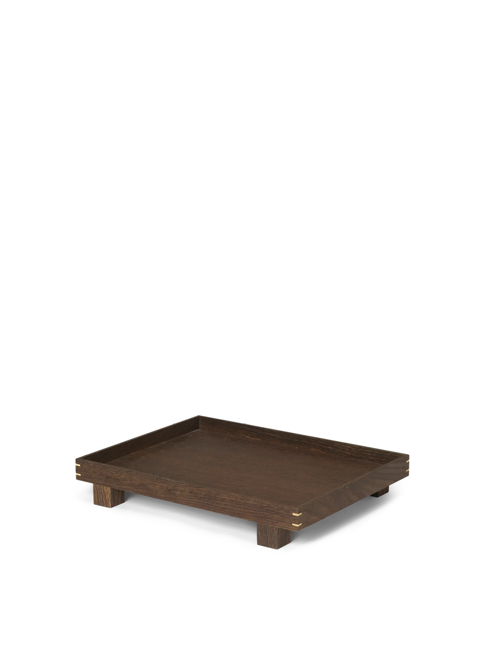 ferm LIVING Bon Wooden Tray Small – Smoked Oak