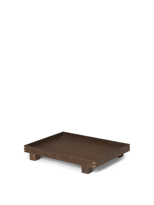 ferm LIVING Bon Wooden Tray Small – Smoked Oak