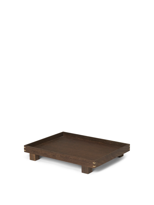 ferm LIVING Bon Wooden Tray Small – Smoked Oak