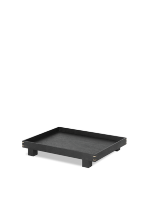 ferm LIVING Bon Wooden Tray Small – Black Painted Oak