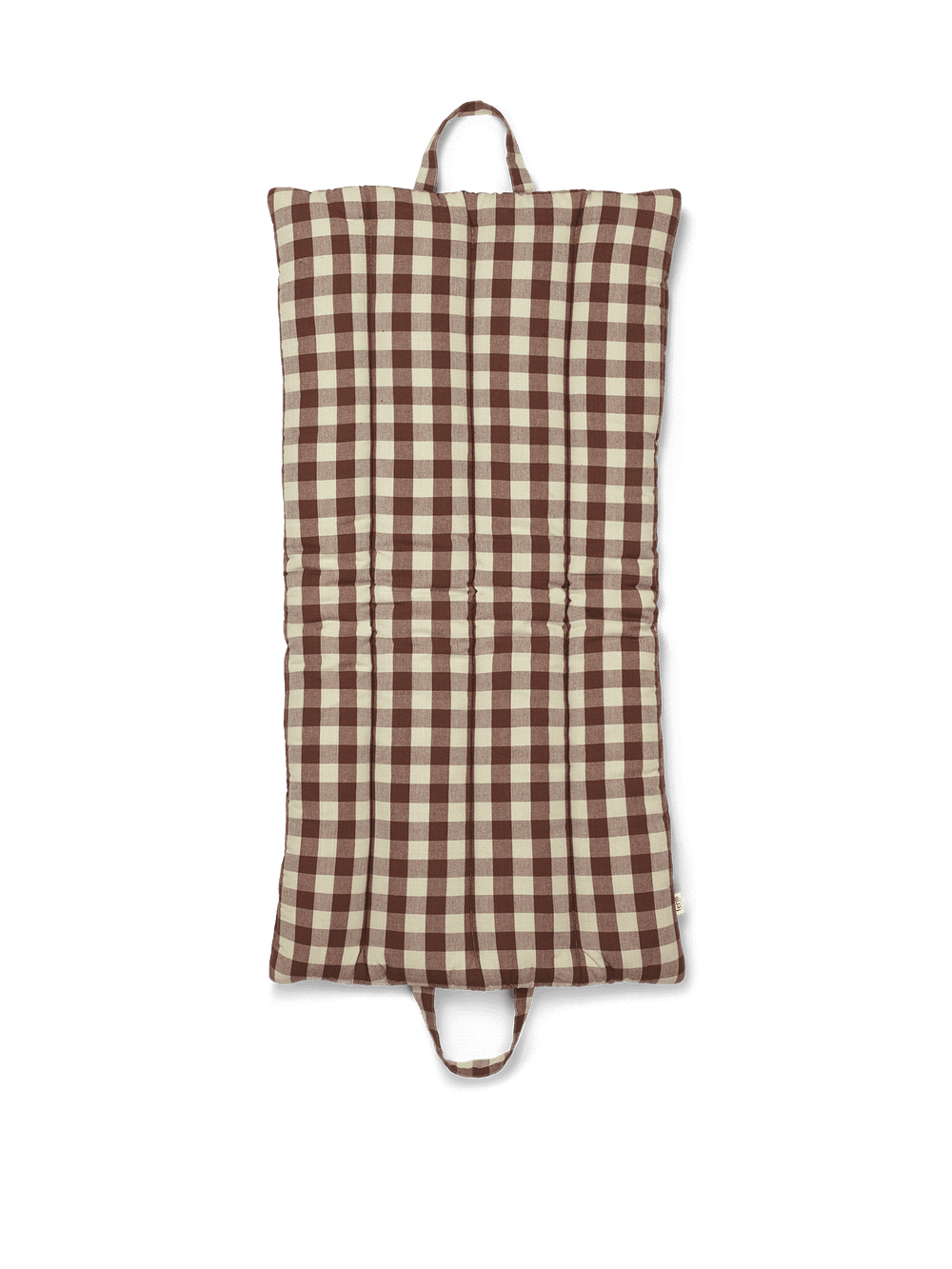 ferm LIVING Bothy Check Folding Mat – Cinnamon / Green