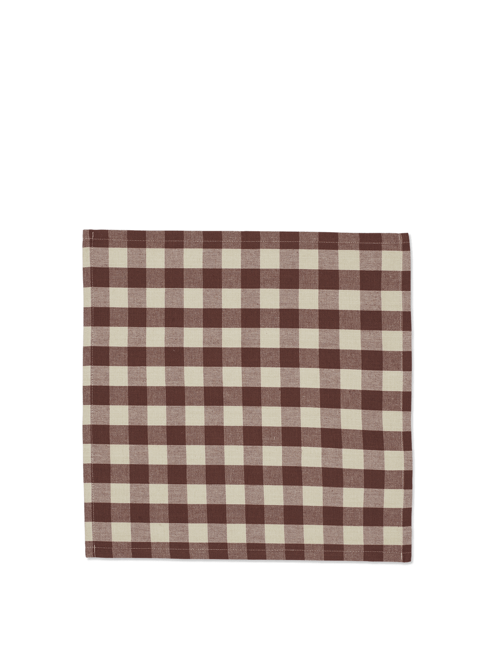 ferm LIVING Bothy Check Napkins – Set of 4 – Cinnamon / Grey Green